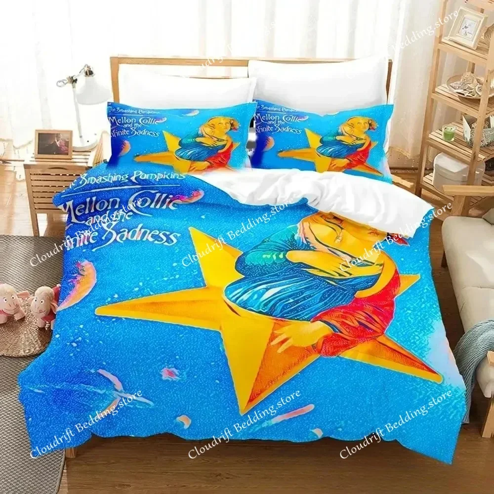 3D Print The Smashing Pumpkins Bedding Set Boys Girls Twin Queen King Size Duvet Cover Pillowcase Bed boys Adult026