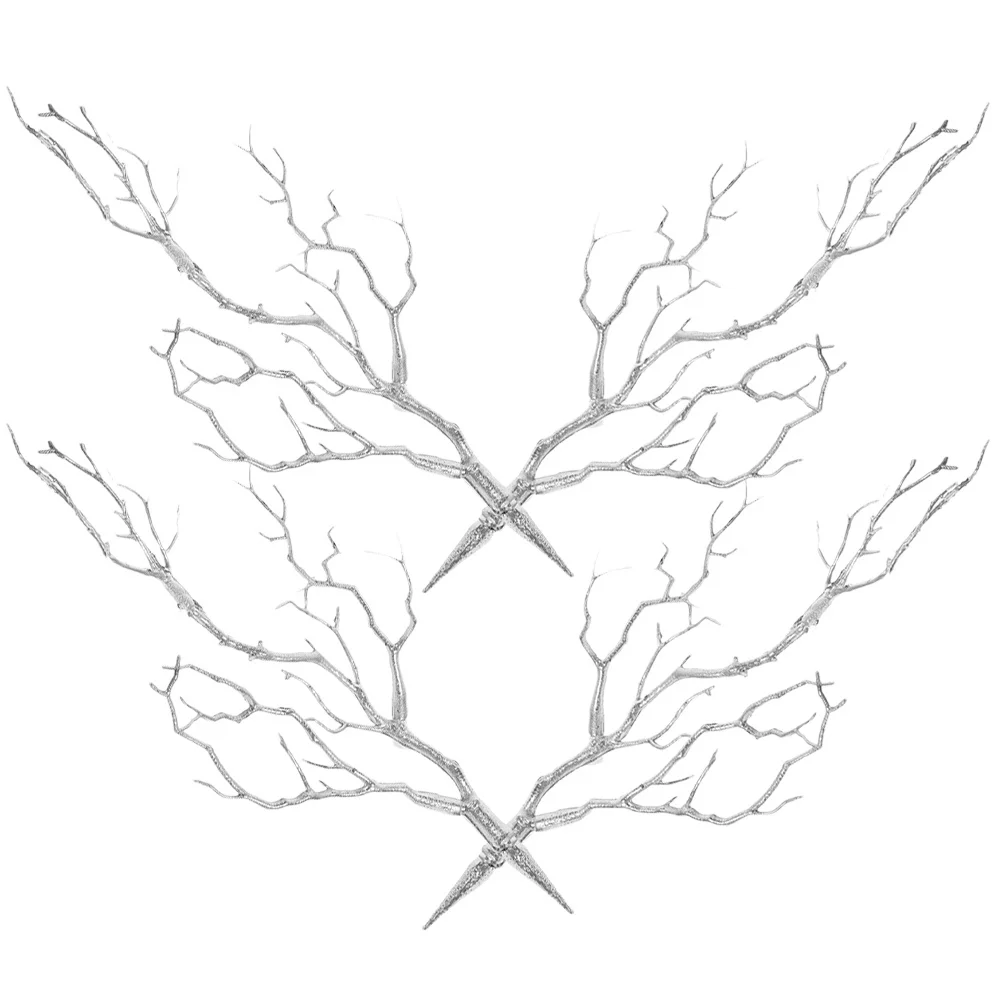 

4pcs Plastic Tree Branches Vase Filler Fall Farmhouse Party Supplies Artificial Branches For Home Decor Diy Crafts Decorative