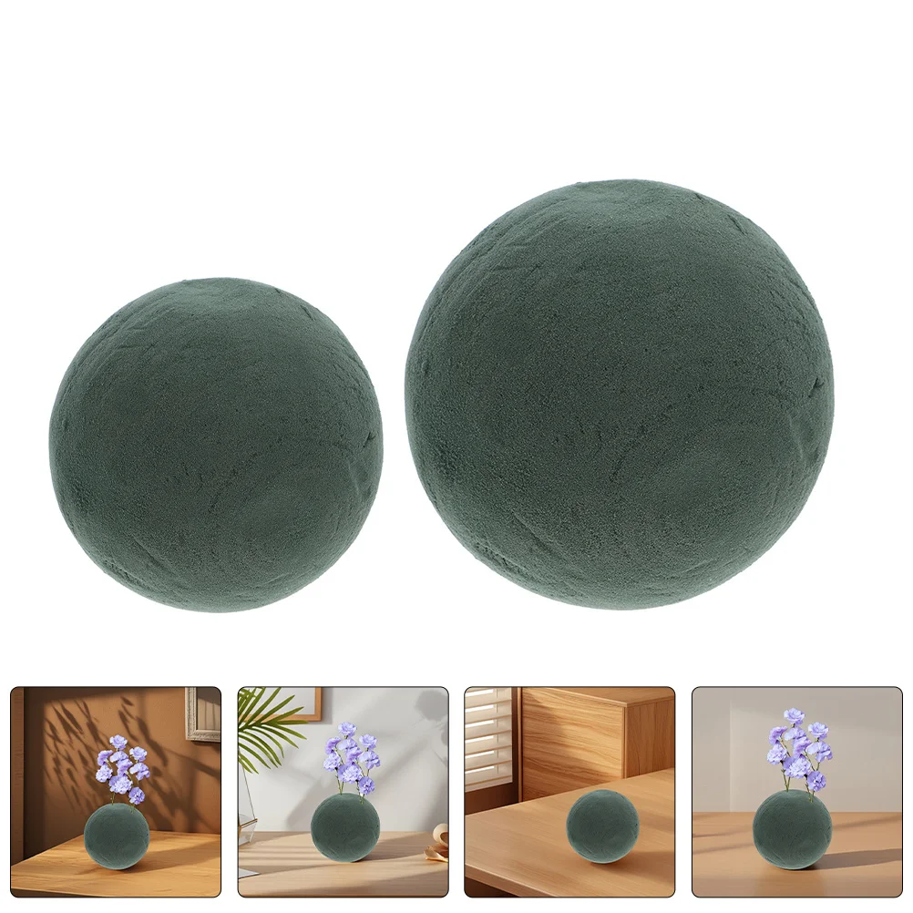 

2Pcs Floral Foam Round Sphere Soft Realistic Foam Balls for Flower Arrangements Floral Wedding Gardening Supplies