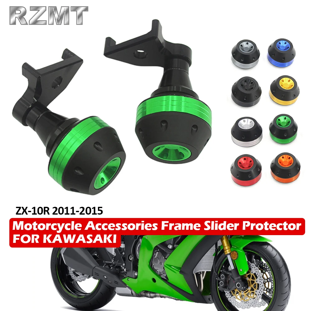 Moto Accessories For Kawasaki ZX-10R 2011-2019 Motorcycle Rear Front Axle Fork Crash Slider Frame Slider Protector