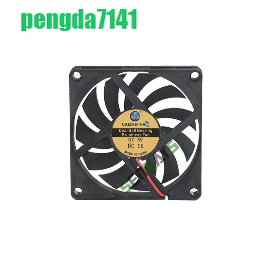 

Dual Ball Bearing 8010 80MM 80*80*10MM DC 5V 12V 24V Ultra-thin USB Cooling Fan Comptuter CPU Cooling Fan Laptop 2pin