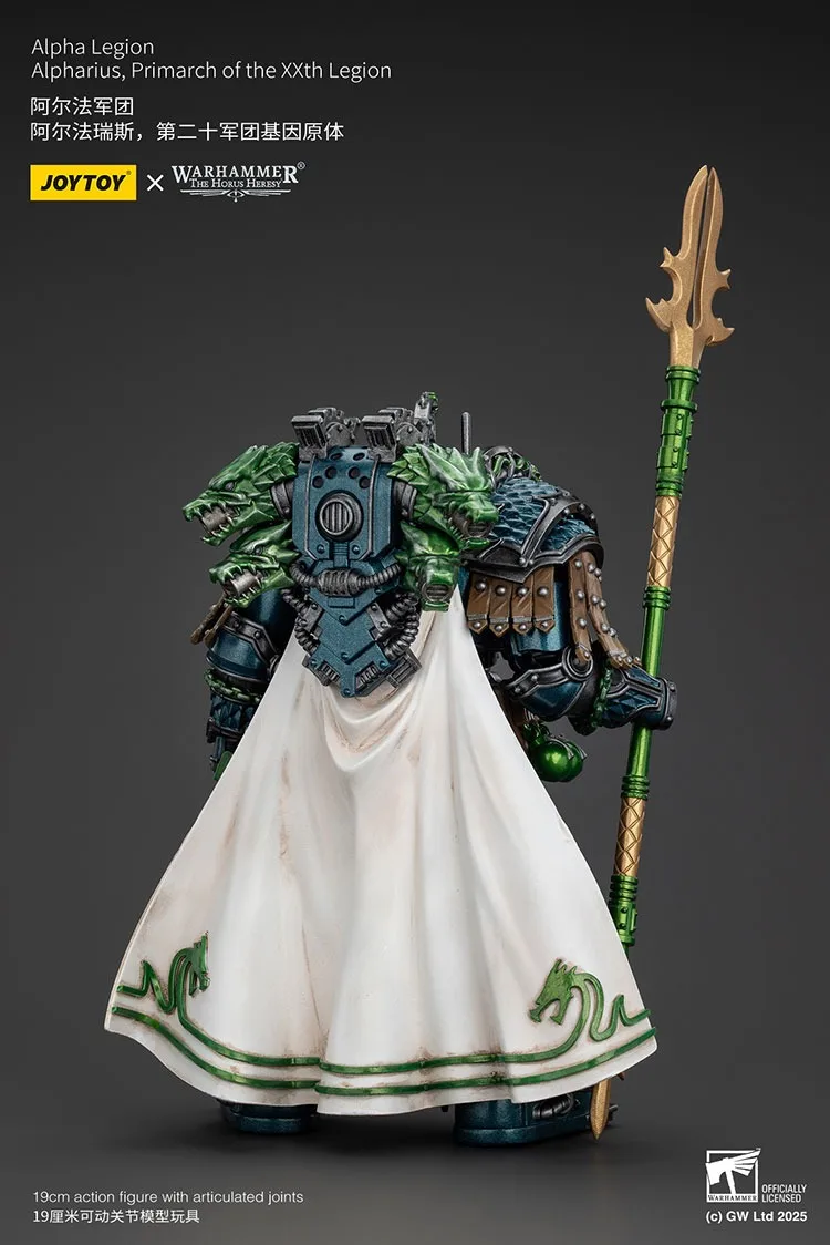 JOYTOY Warhammer "Horus Heresy" Alpha Legion Alpharius Primarch Of The XXth Legion Action Figure ตุ๊กตาคอลเลกชันตกแต่ง