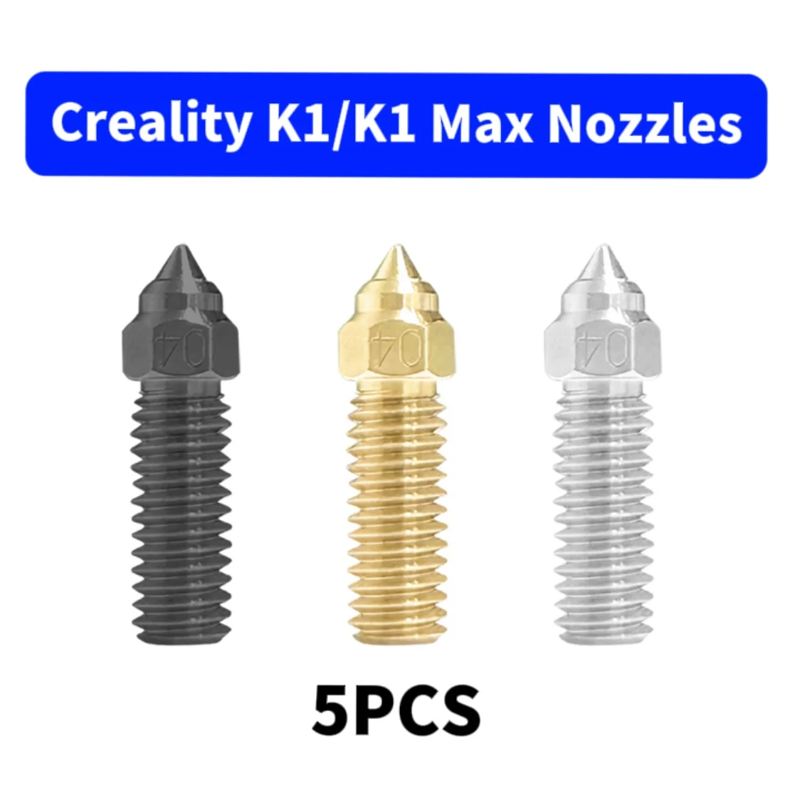 Nozzle of 3D Printer Head, Suitable for Creality K1 / K1Max Ender-3 V3 KE to Meet Different Printing Needs