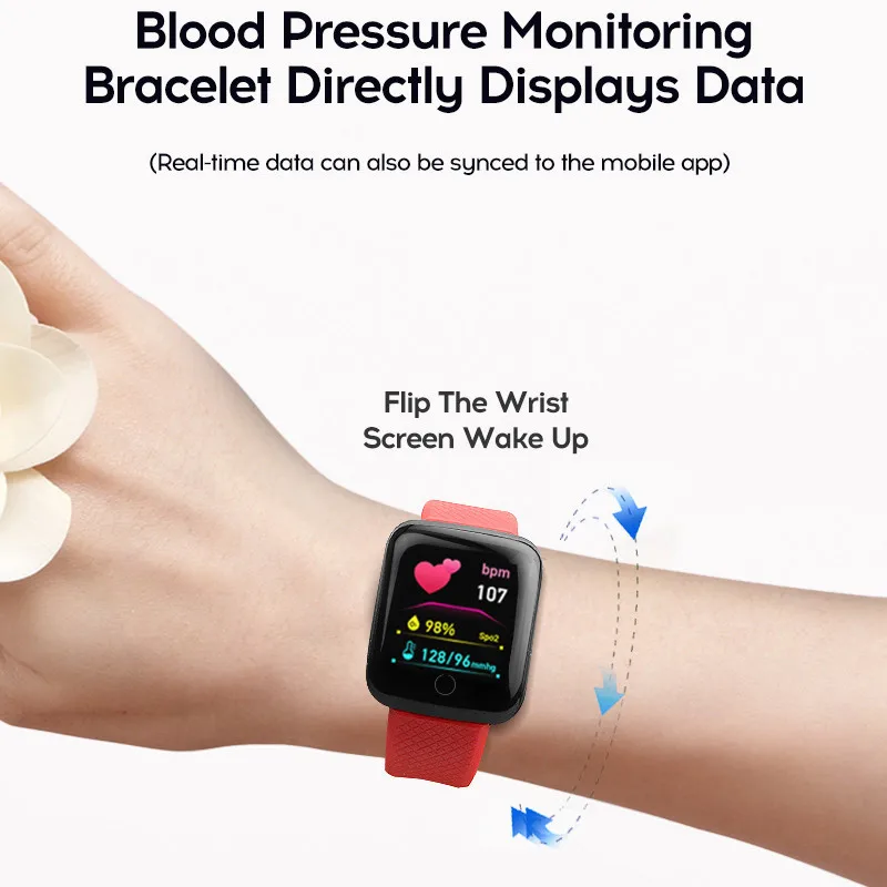 Conectado relógio criança crianças relógio inteligente rastreador de fitness esporte monitor de freqüência cardíaca sangue pulseira y68 menino menina relógios