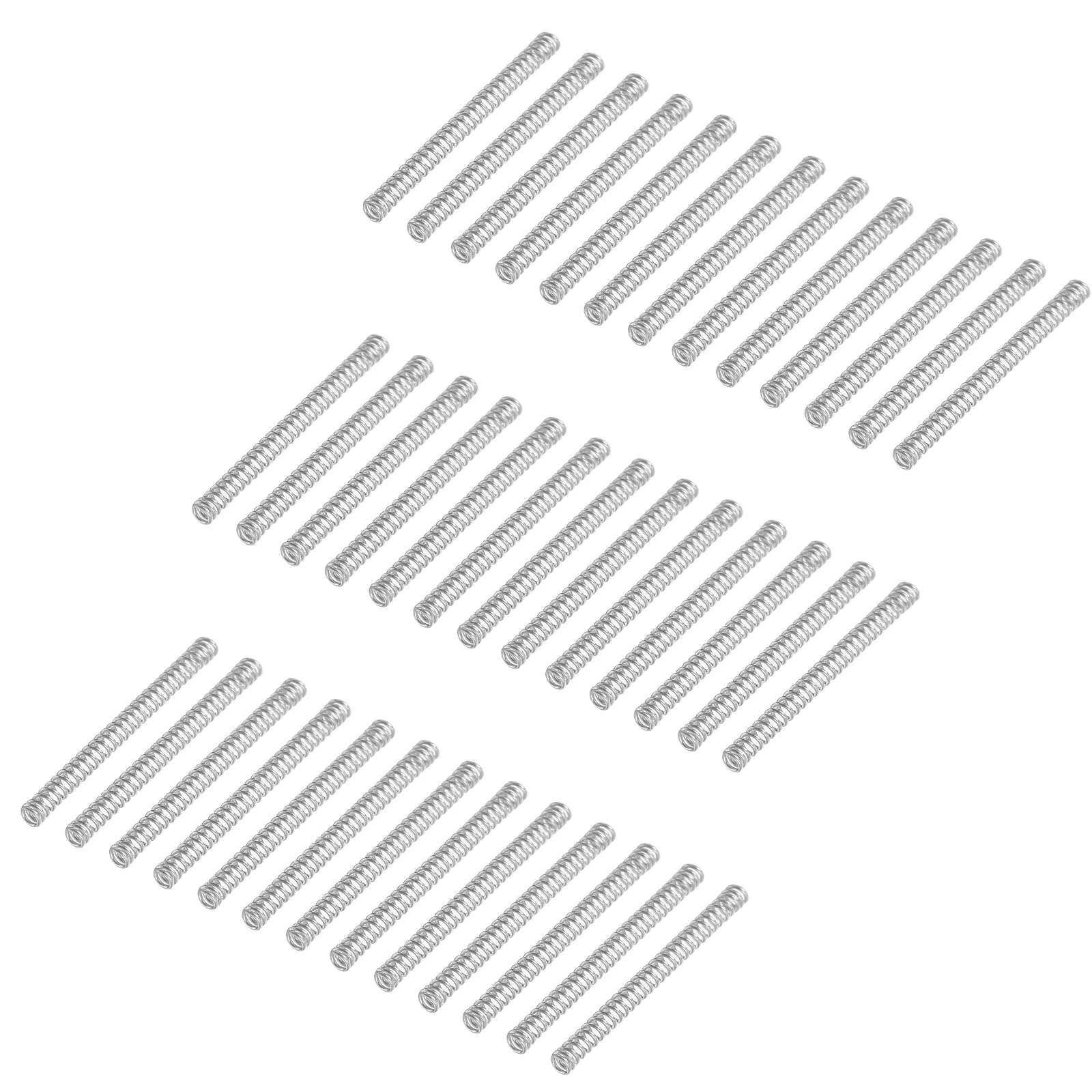 100pcs Hair Hoop Spring .8Cm Metal Compression Springs For Diy Hair Clip Parts Automotive Interior Decor Shaking