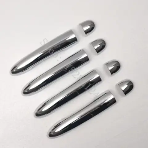 르노 메간 2 ii MK2 ABS 크롬 사이드 도어 핸들 커버 캐치 트림 오버레이 몰딩 가니쉬 자동차 액세서리