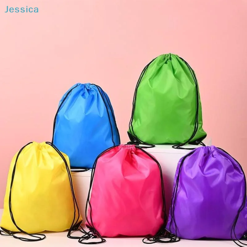 

♥ Красочные рюкзаки на шнурке — легкие нейлоновые сумки на завязках для спортзала, путешествий и ежедневного использования