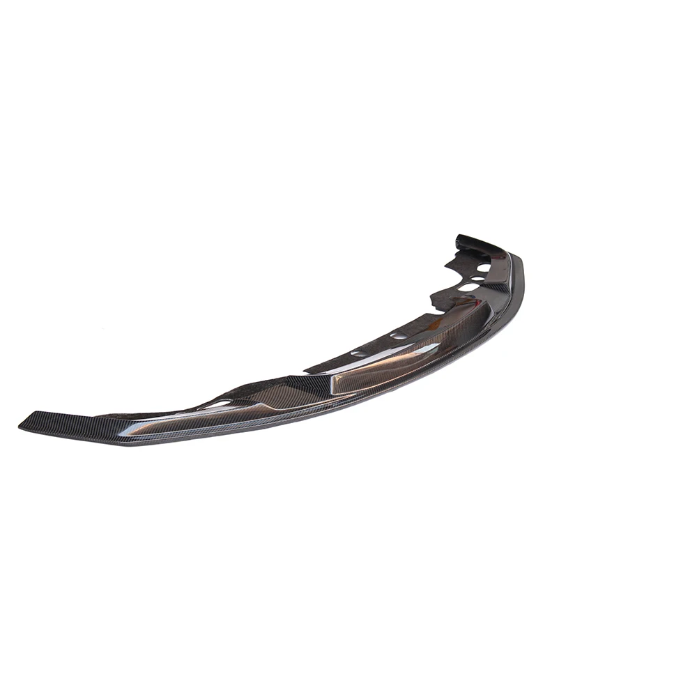 سبويلر شفة أمامي من ألياف الكربون الحقيقية عالي اللمعان لسيارات Bmw F87 M2 2014 + أطقم هيكل الشفاه الأمامية من ألياف الكربون 2014 2015 2016 2017 2018