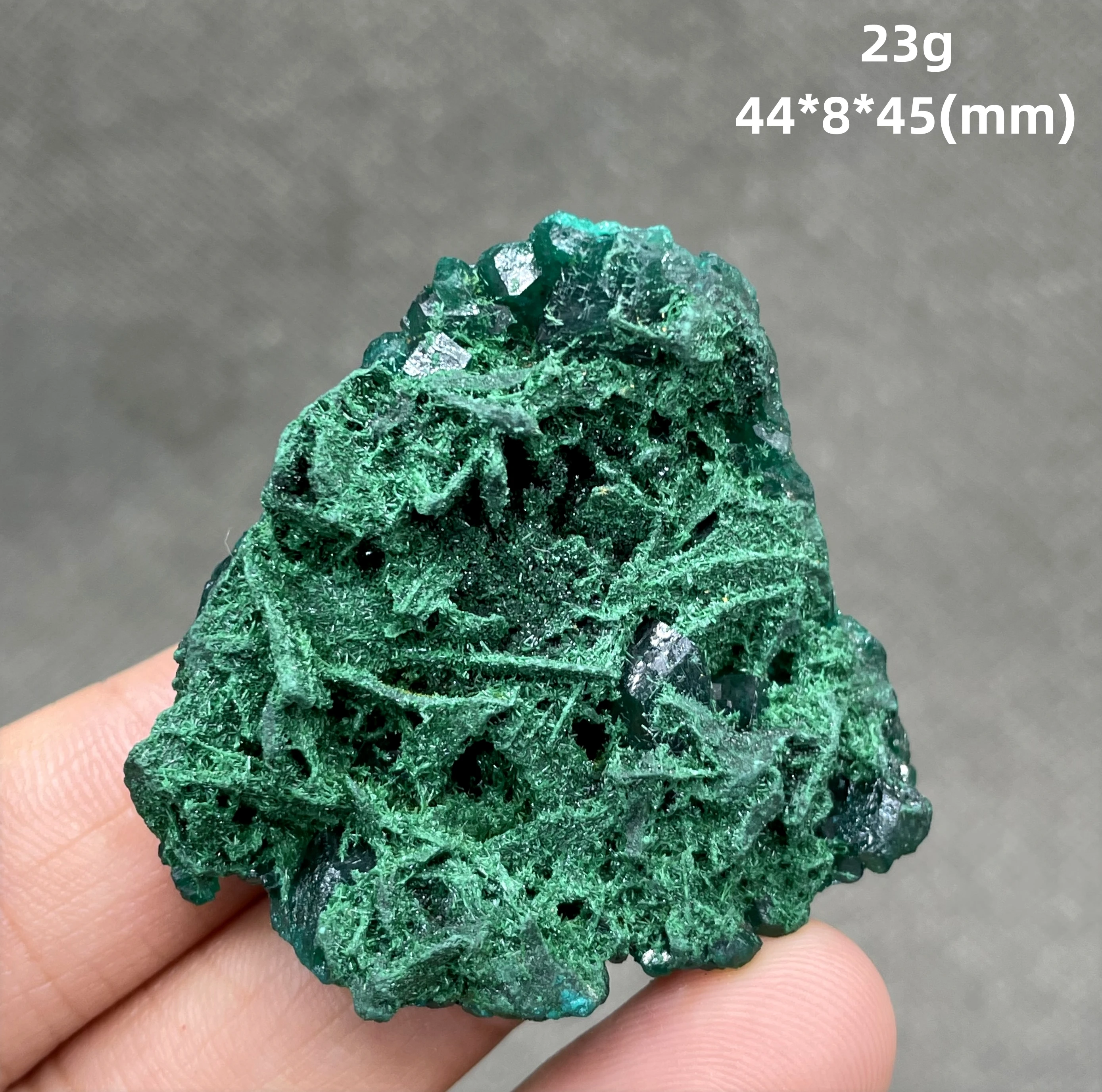 Imagem -02 - Muito Raro Espécimes Minerais Dioptase e Malaquita Espécimes Minerais Cristais de Quartzo 100 Material Natural