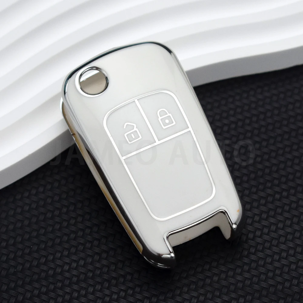 TPU Car Key Case Cover for Chevrolet Cruze Aveo Trax Sail Malibu Captiva Opel Vauxhall Astra J Corsa Insignia Mokka Protection view 3