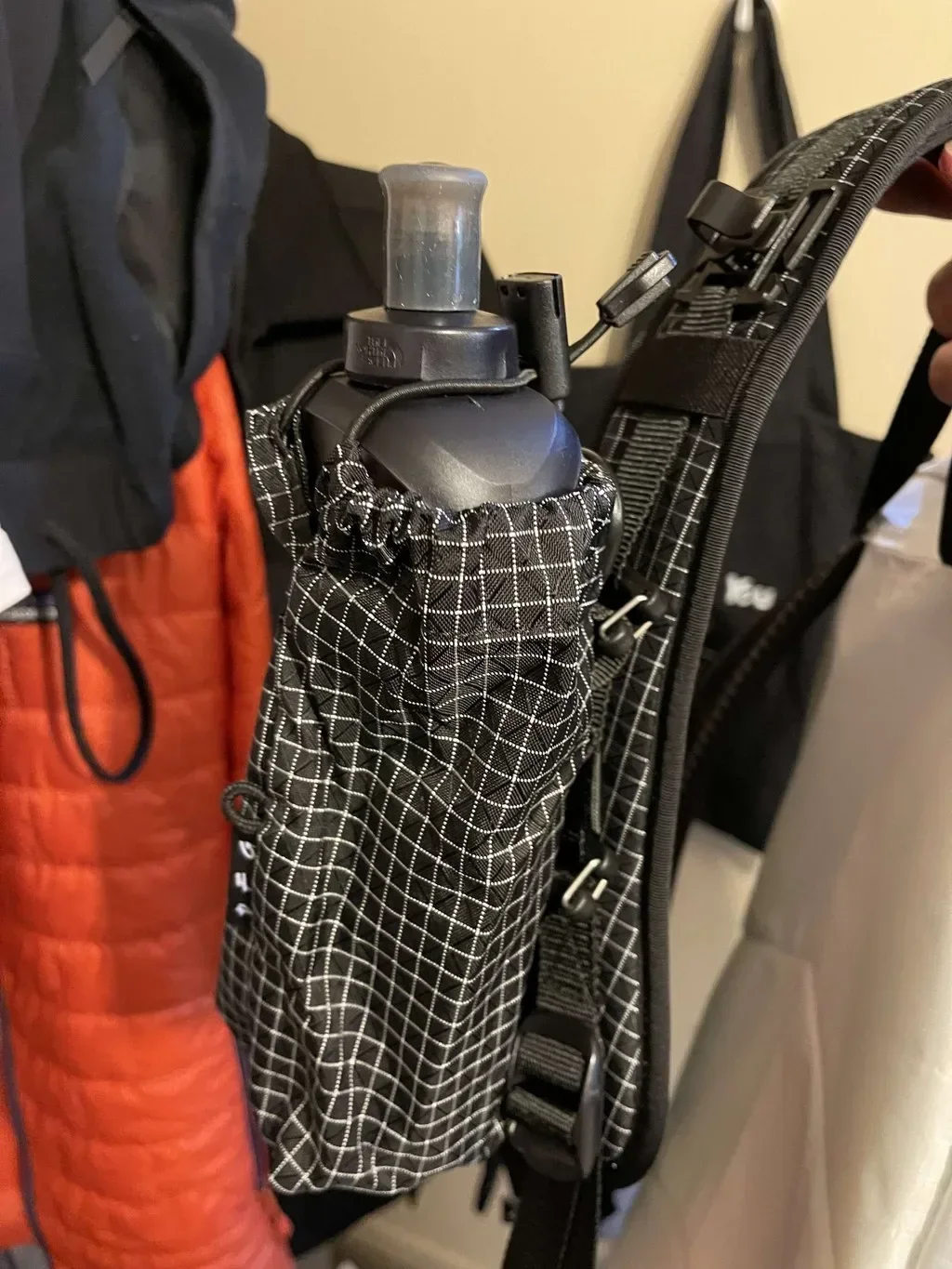 Dyneema-bolsa para botella de agua, bolso de hombro UHMWPE, mochila táctica portátil para acampar al aire libre, soporte para botella de agua DYNEEMA