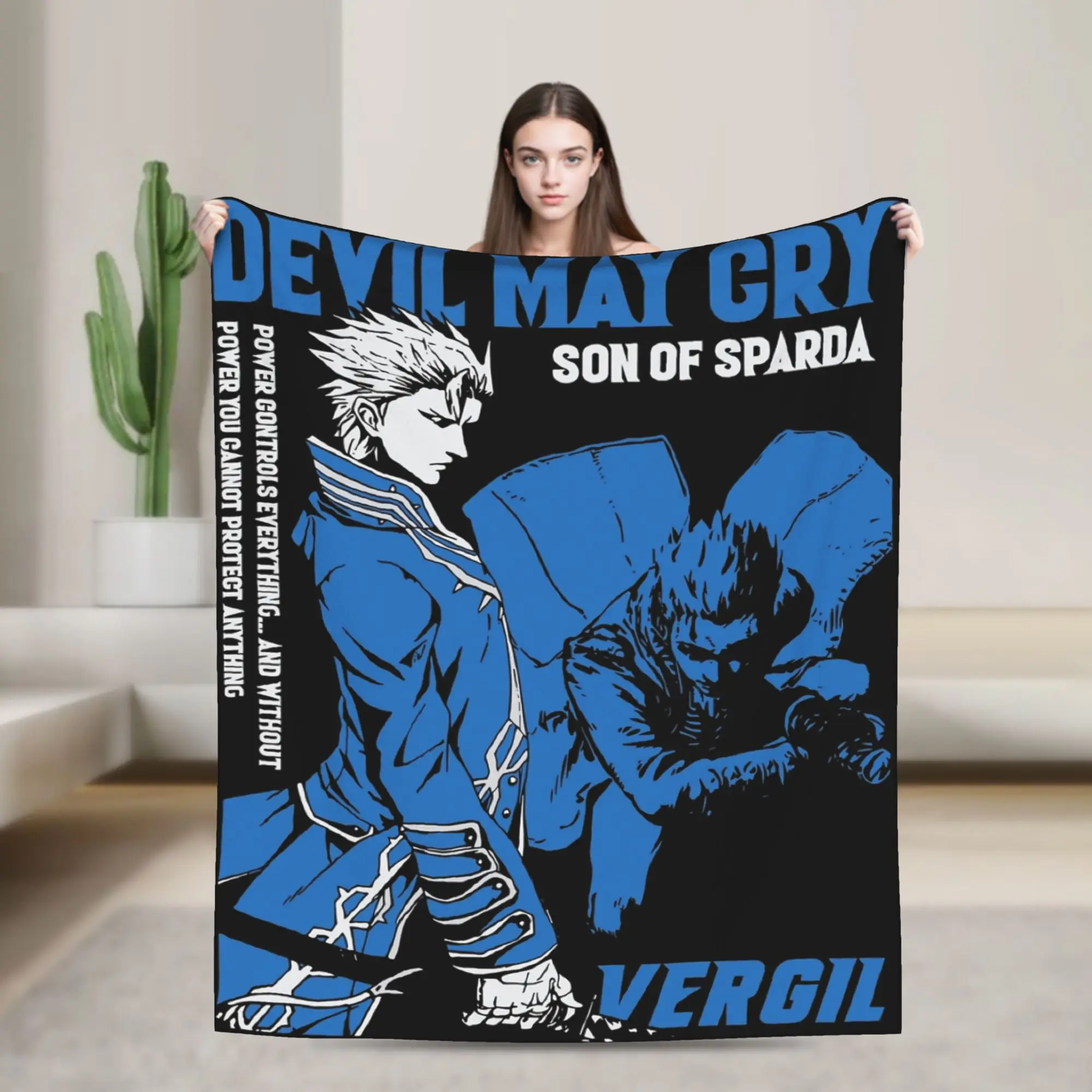 Devils May-Cry 3 Gift Blanket For Men Women Warm Cozy Fluffy  Throw Blankets for Couch 50x60 Inches Multiple Sizes