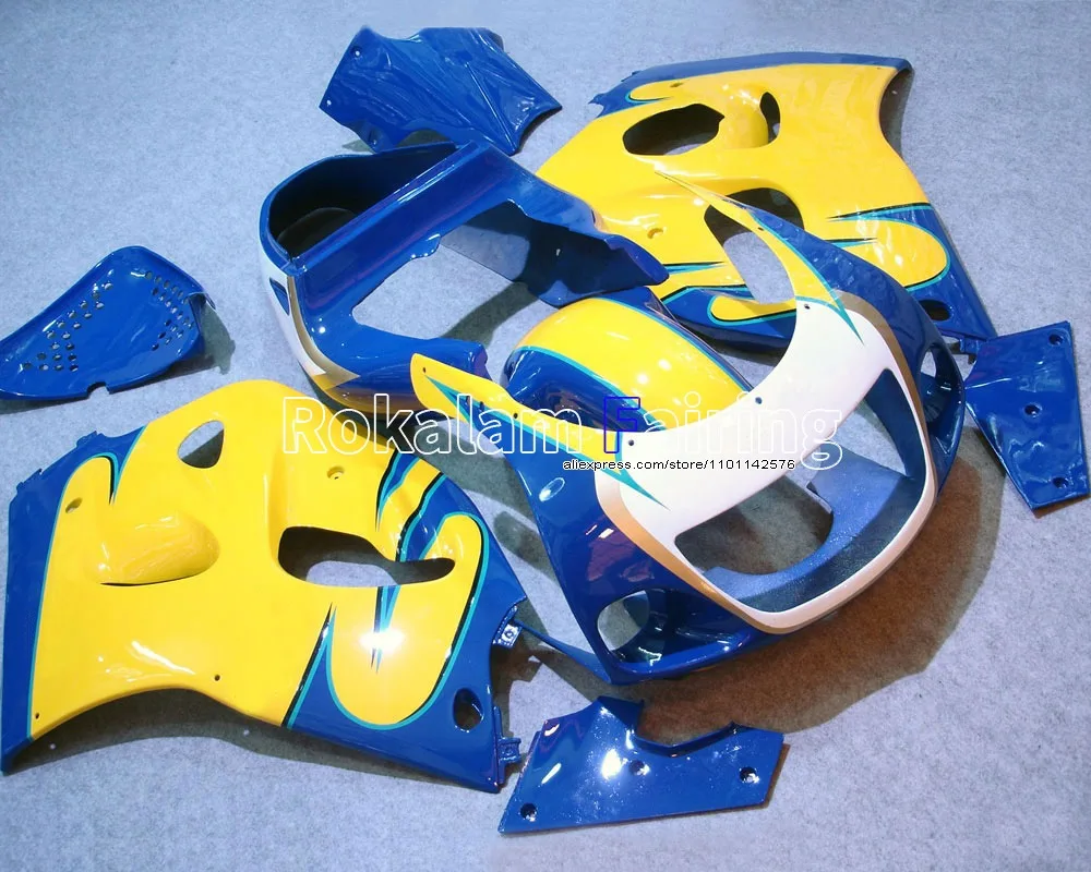 

Для Suzuki SRAD GSX-R600 GSX-R750 GSXR600/750 1996 1997 1998 1999 2000 желтый синий послепродажный комплект обтекателей для мотоциклов