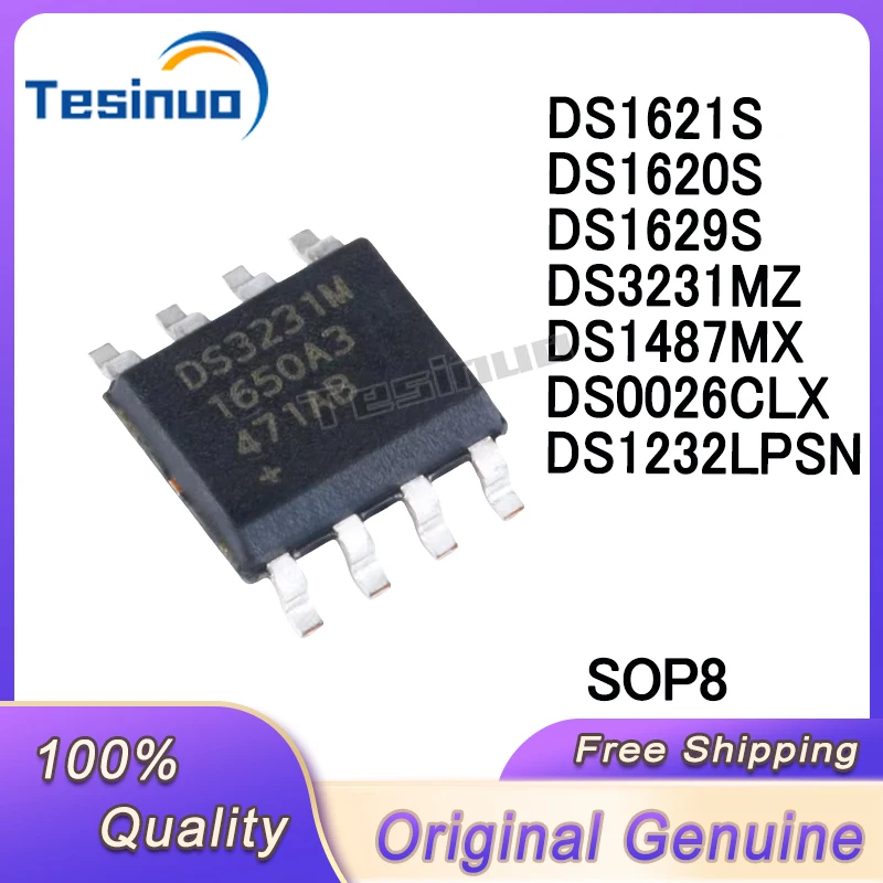 Image of (5/Stück) Neue Original DS1620S DS1621S DS1629S DS0026CLX DS1487MX DS3231MZ DS1232LPSN SOP-8 Auf Lager