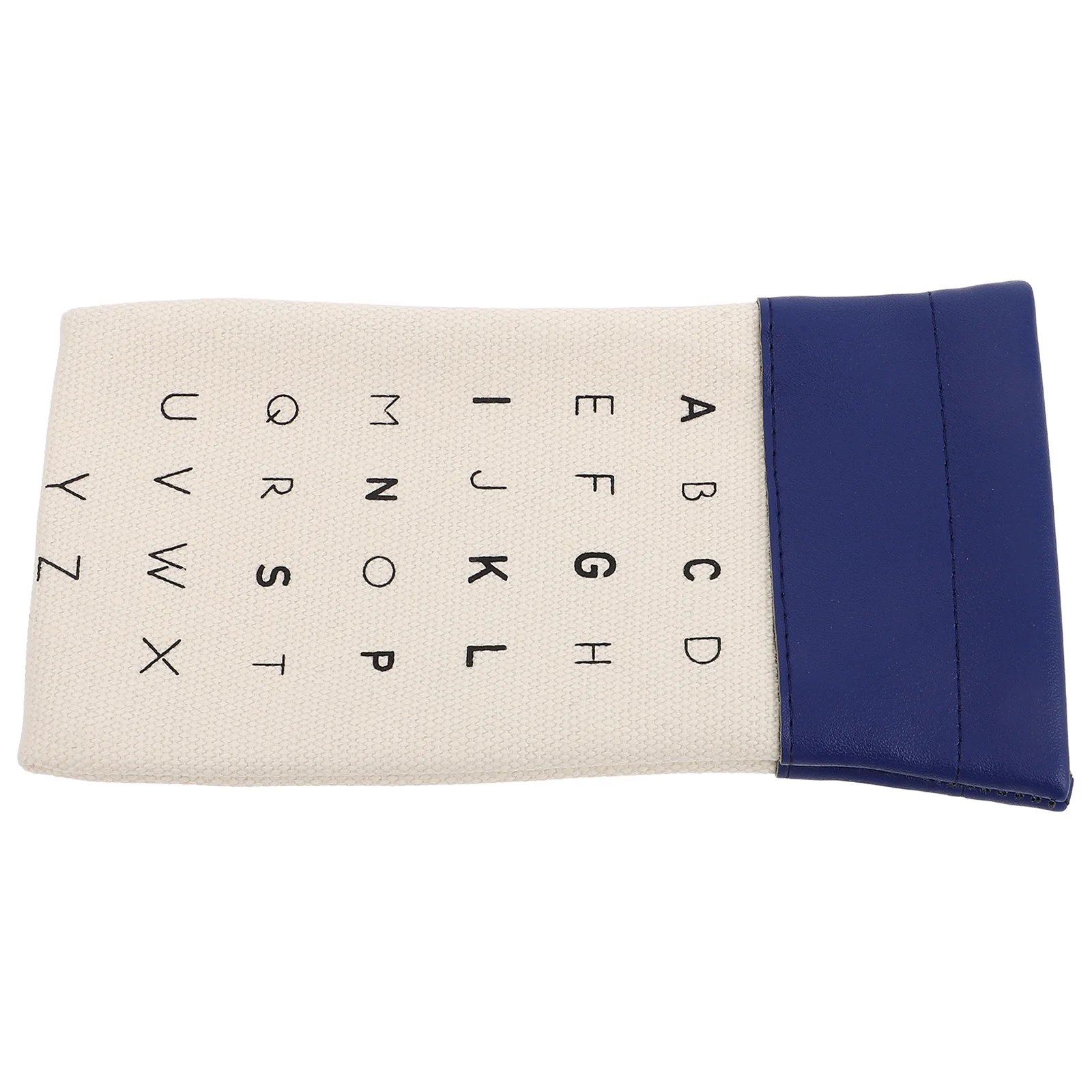 

Soft Canvas Letter Eyeglasses Case Patchwork Design Portable Glasses Pouch for Travel Students Lightweight Sunglasses Holder