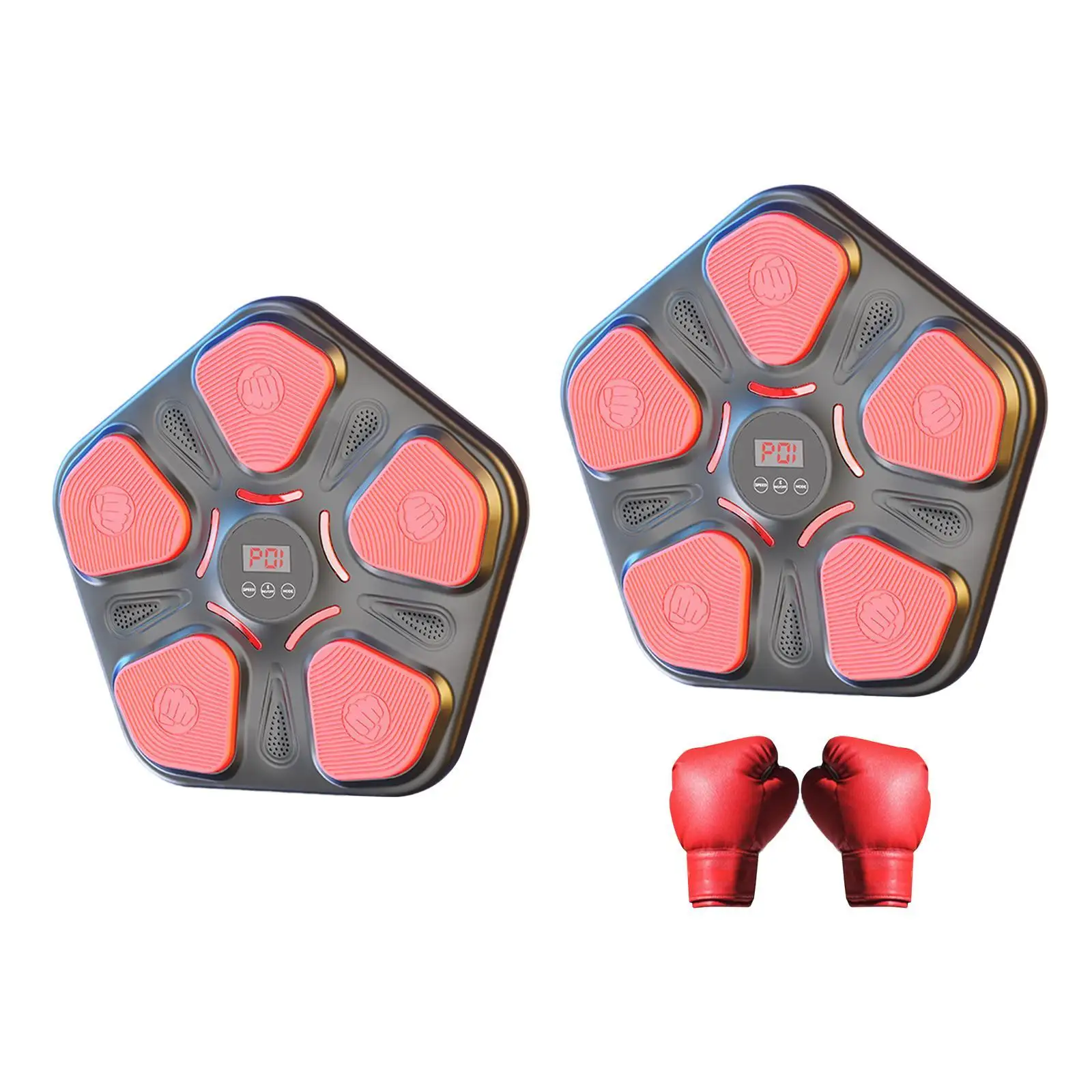 

Music Boxing Machine Lighted Punching Pad Mode Speed Adjustable Music Boxing Target for Arts Sanda Practice Sports Fitness