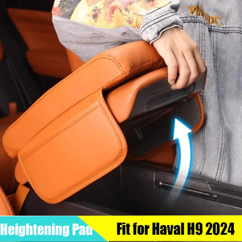 

Подлокотник центральной консоли автомобиля, подставка для увеличения, подходит для GWM Haval H9 2024 2025, модифицированная сумка для хранения подлокотника центральной консоли автомобиля