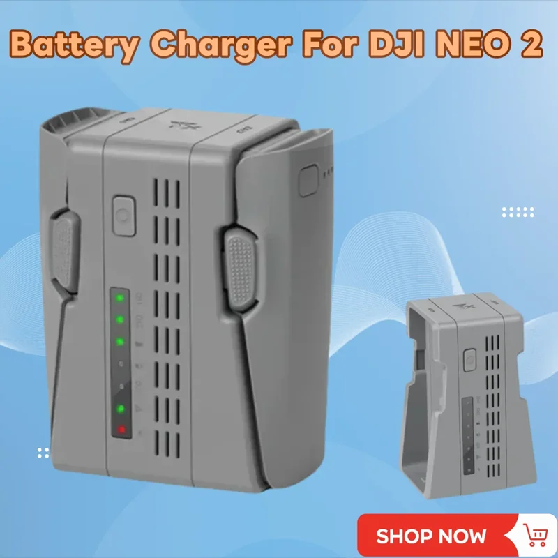 

For DJI NEO 2 Drone Dual Batteries Charger Portable Charging Base Two-Way 45W Fast Charging Hub Power Bank For Neo2 Accessories