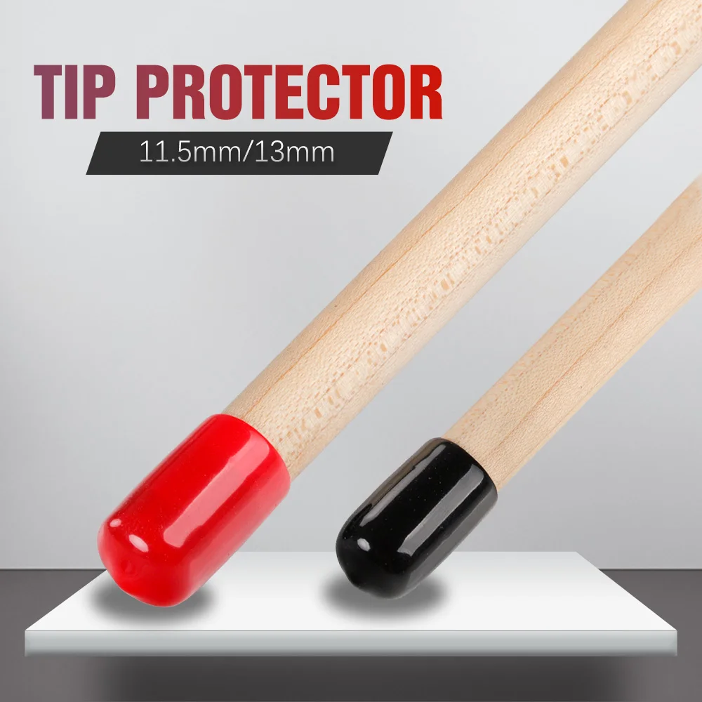 

Rubber Pool Cues Tip Protectors, Slip-on Cover, Shockproof Protector, Billiard Accessories