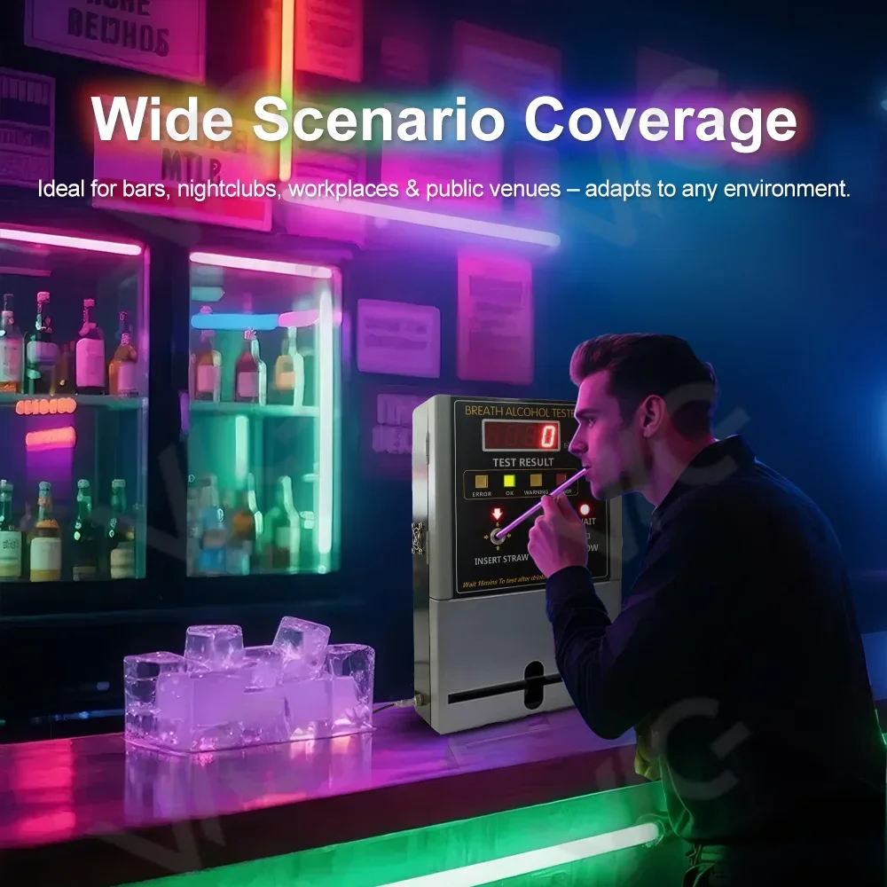 2025 2026 عملة تعمل أداة اختبار الكحول جهاز اختبار الكحول في الكحول مكان عام في المخزون اختبار الكحول OEM و ODM لاختبار البار #3