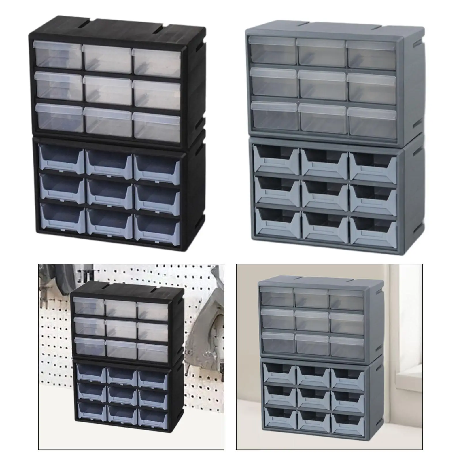 18 Drawer Storage Cabinet Teacher Tools Box Hardware Storage Organizer