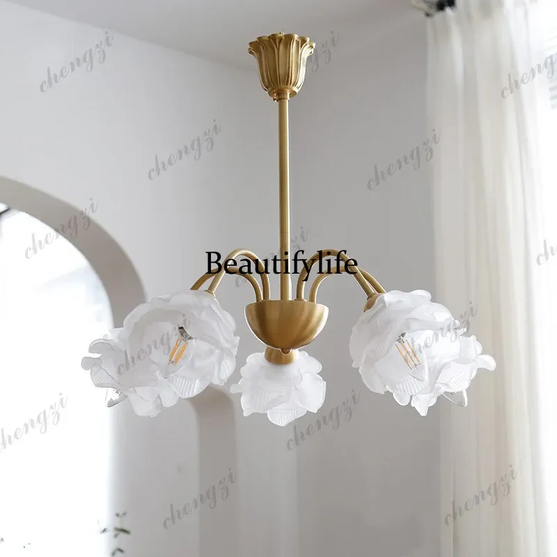 HR Modern French retro, rose chandelier, dining room, bedroom, living room, study, American European style