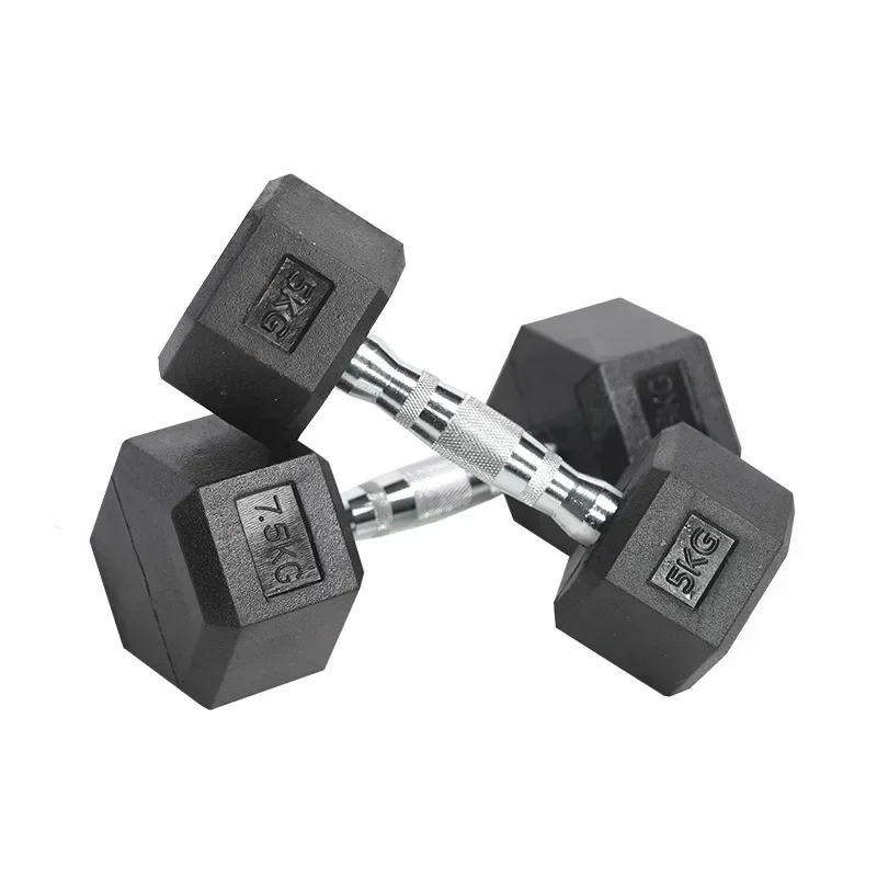 Manufacturer Fitness Free Weights Rubber 35kg Dumbel Gym Training Weight Lifting Hex Dumbbell Set