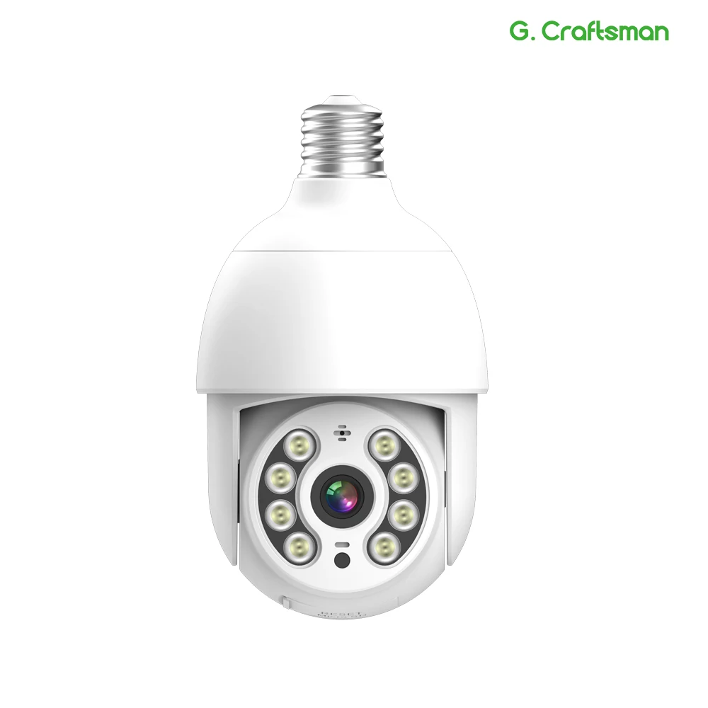 G.Craftsman-cámara IP inalámbrica 2K de 4MP, CCTV inteligente para exteriores, doble fuente de luz, vigilancia de seguridad, H.265