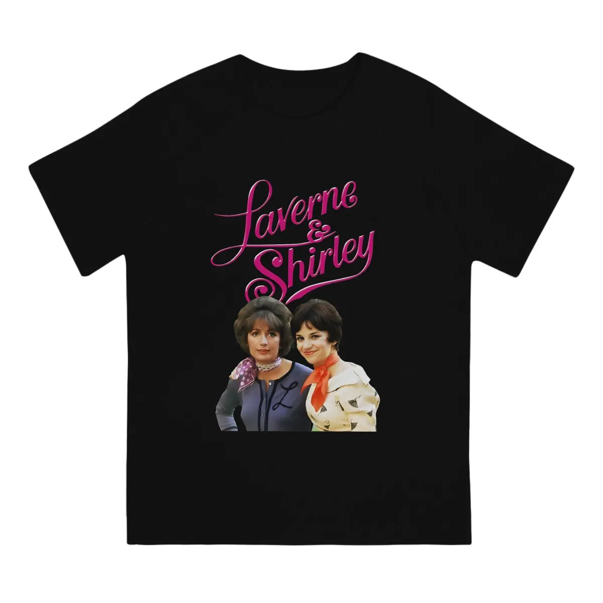 Our Way Men T Shirts Cindy Williams Laverne & Shirley TV Novelty Tees Short Sleeve Round Collar T-Shirts Cotton 6XL Clothes