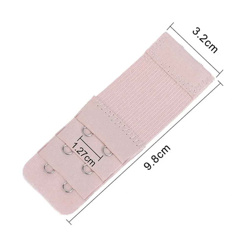 3 قطعة السيدات الناعمة 2/3 هوك الصدرية موسع البرازيلي تمديد حزام الملابس الداخلية حزام إضافة