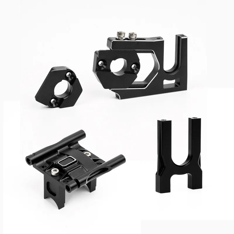 ARRMA 1/7 1/8 6S Aluminum Alloy Center Diff Mount Cover & Motor Mount Set, Sliding Motor Mount for F1 56 Series Motor Upgrade