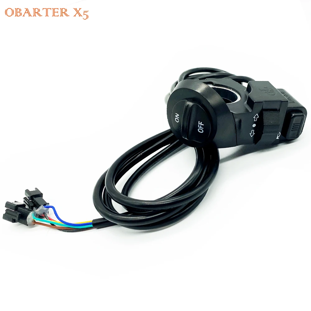 Original OBARTER X5 Muti-functional Button Turn Signal and Horn Button Spare Part for OBARTER X5 Electric Scooter