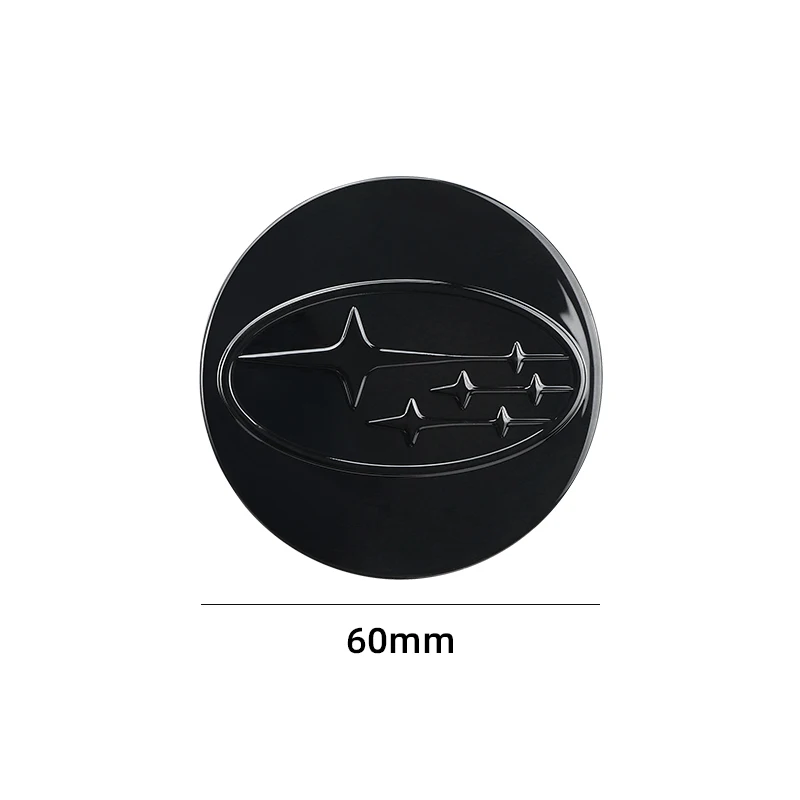 4pcs 60mm Car Wheel Center Hub Cap Badge Emblem Wheel Auto Accessories For SUBARU WRX STI Forester Impreza Legacy Outback BRZ XV