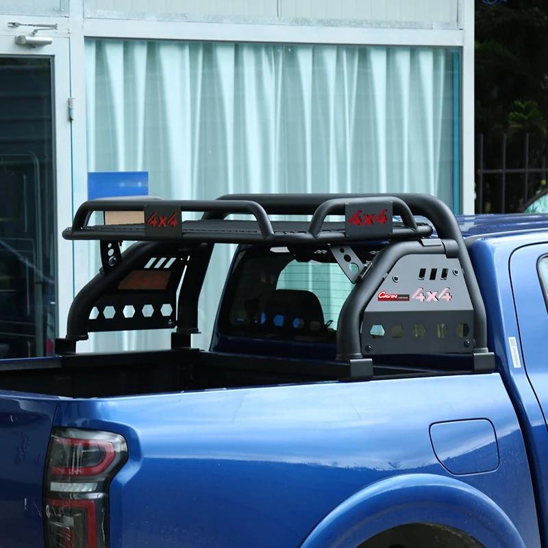

High Quality 3 Inch Long Type Stainless Steel Pickup Roll Bar Black Heavy Duty Anti-Roll Gantry Rack Exterior Modification Parts