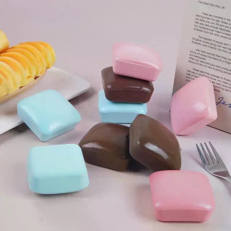 Stress Relief Toast Squeeze Toys Slowing Rising Sticky Sensory Fidget Toy For Adults Sensory Toys