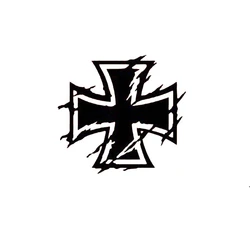 Bumper Sticker Iron Cross Iron Cross Car Sticker Gothic Skull Car