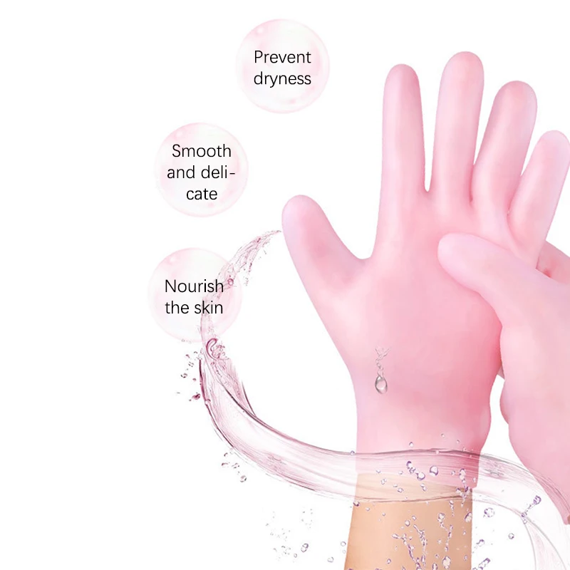 Esfoliante e Prevenindo o Seco Meias, Spa Silicone Meias, Hidratante Gel Meias, Rachado Pele Morta Remover, Pé Protector, Mão Cuidados