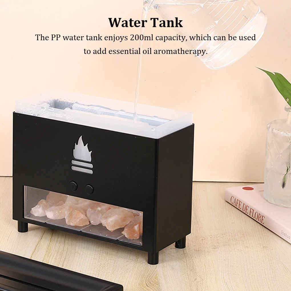 

Simulation Flame Humidifier Fragrance Mist Maker Diffuser for Office