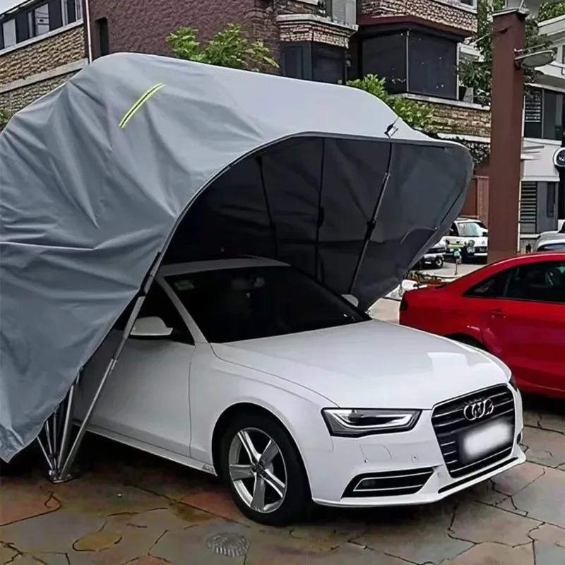 

Современный стиль, металлический автомобильный чехол, палатка из нержавеющей стали, складной гаражный сарай, рама с покрытием из ПВХ, давление для парковки автомобилей, использования на открытом воздухе