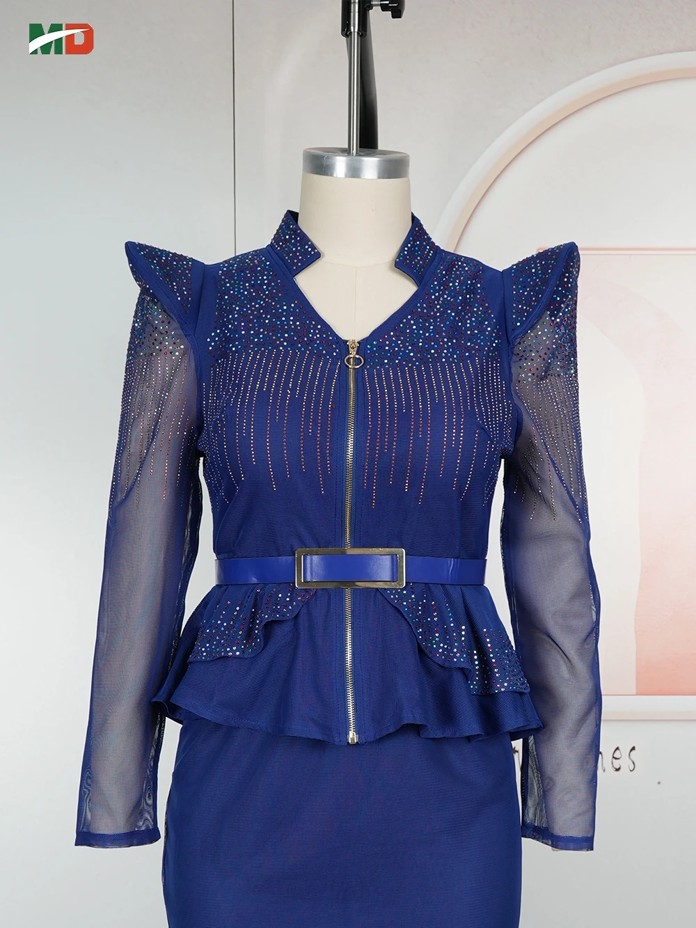 여성용 MD 아프리카 전통 의상, 다이아몬드 장식 바진 웨딩 파티 드레스, 앙카라 로브, 전통 의상, 아프리카 의류