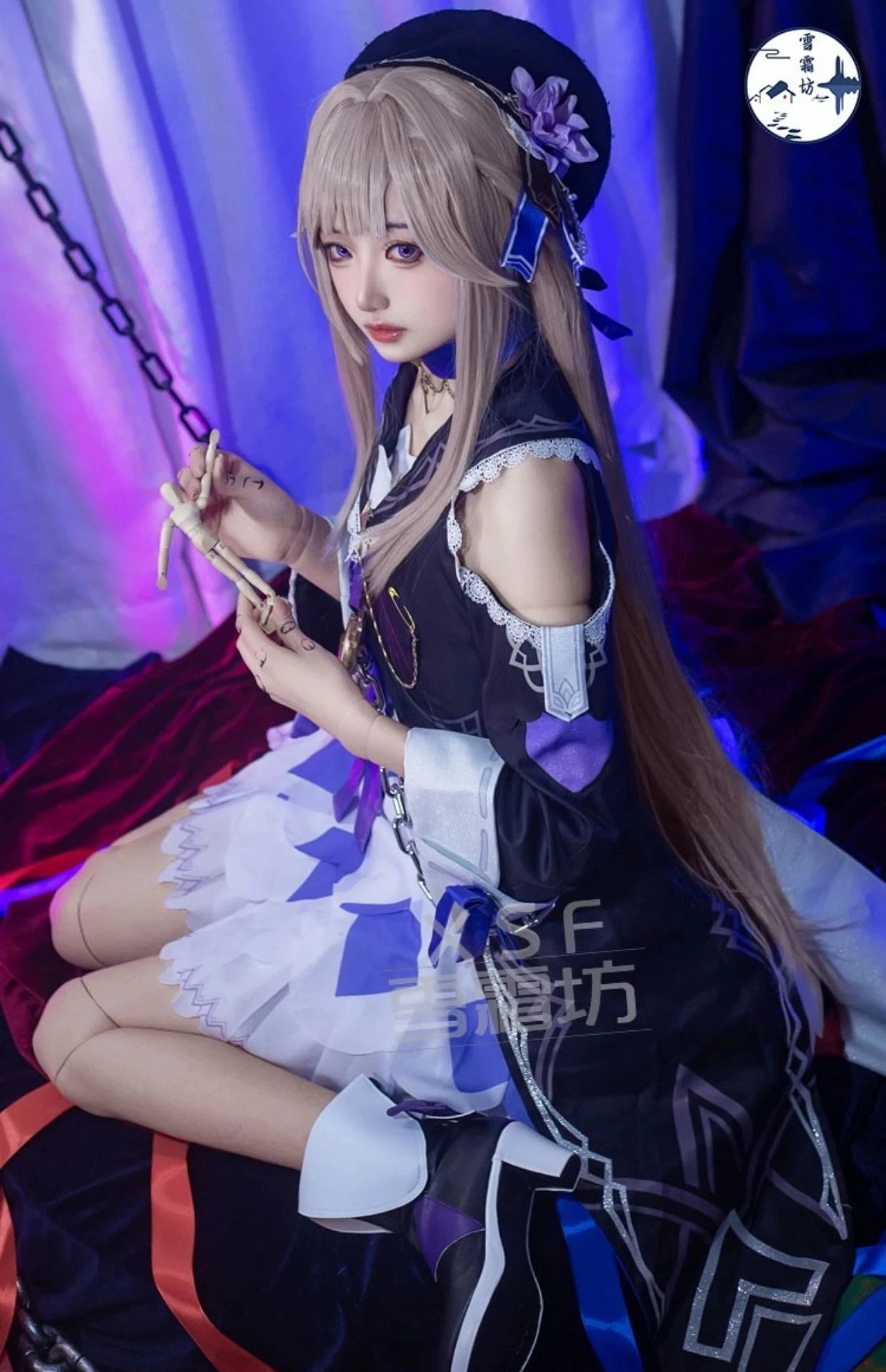 เกมผลกระทบ Honkai 3คอสเพลย์อะนิเมะ Star Rail เฮตะหรอ Lolita Kawaii ชุดเดรสหญิง Qing Yue Cos Pre-ขาย