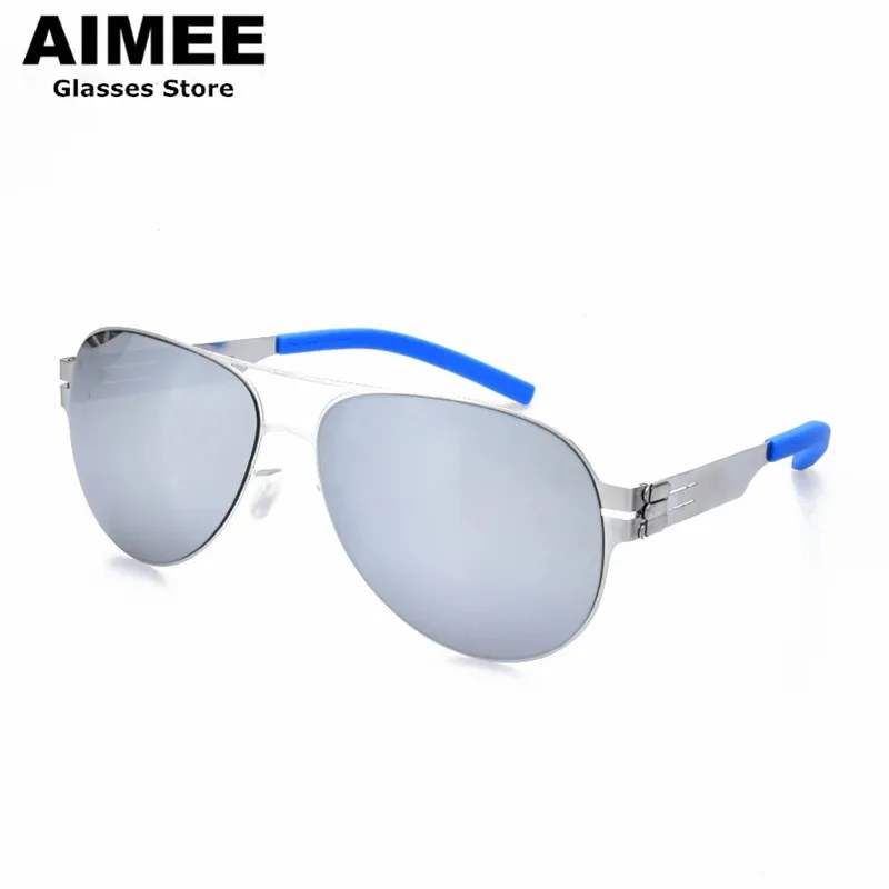 New Pilot Brand Designer No Screw Polarized Sunglasses For Men Women Fashional UV Protection Sun Glasses Optical Colorful Lens