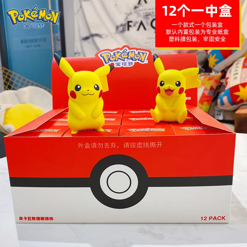 Pokemon Figure Original Box Anime Catoon PVC Model Doll Piakchu Boy And Girl Couple Decorations Desktop Collectibles Child Gift