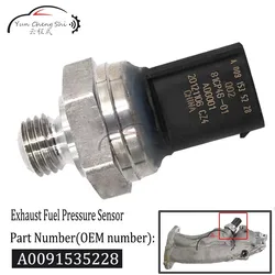 81CP46-01 A0091535228 81CP4601 Automotive Fuel Pressure Sensor Suitable for Mercedes Benz C 250 W205 2015 Right-Hand Drive