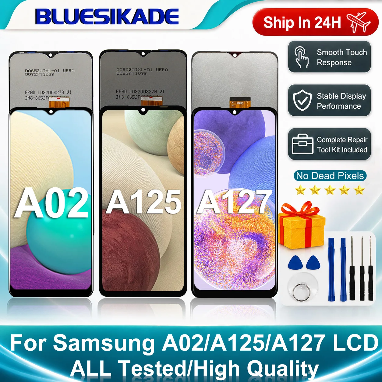 New IPS LCD For Samsung A02 Screen 3D Touch Screen Digitizer Assembly For Samsung A12 Display A127 Nacho LCD Replacement Parts