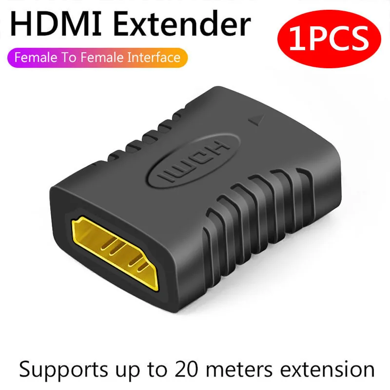 1-2PCS 4K HDMI Extender Female To Female Converter Extension Adapter For Monitor Display Laptop PS4/3 PC TV Hdmi Cable Extension