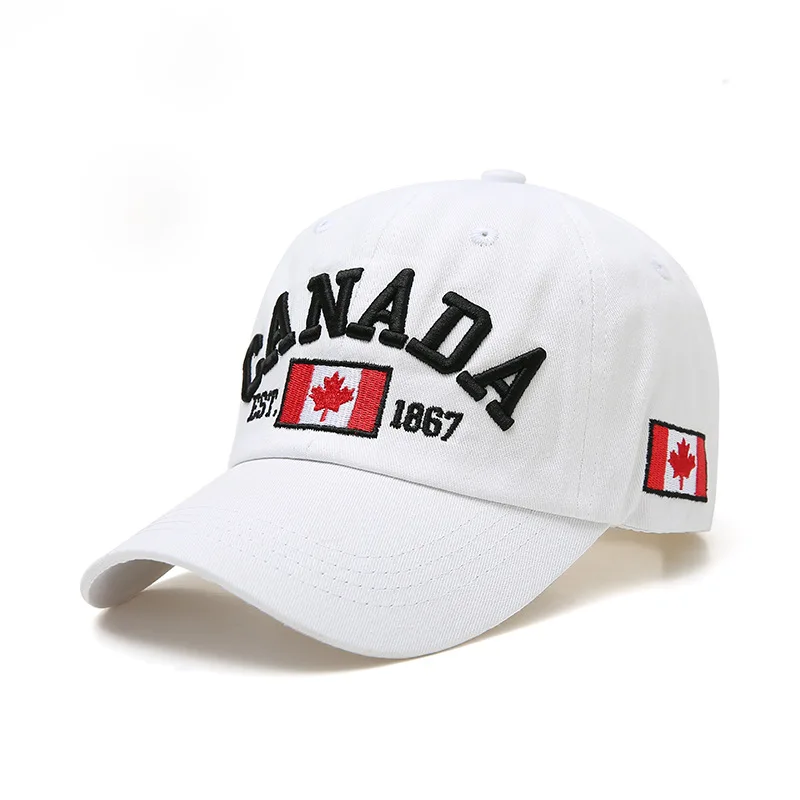 New Summer Men\'s Baseball Cap Hip Hop Embroidery Letter Canada Cap Ladies Men\'s Snapback Gorras Hombre Hat Casual Hip-hop Hat