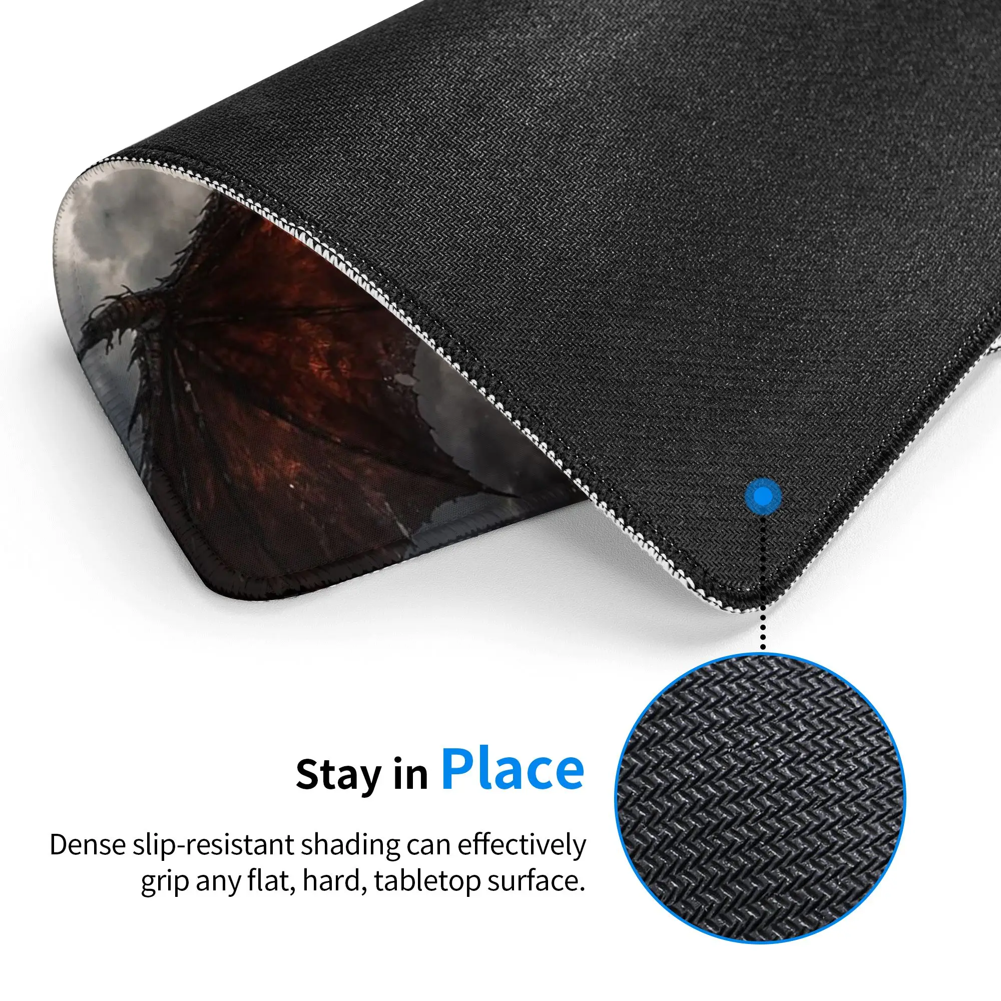 Demonic Giant Flying Dragon Mouse Pad Computer Keyboard Mouse Mat Gamer PC Laptop Desk Mat Office Accessories Table Mats