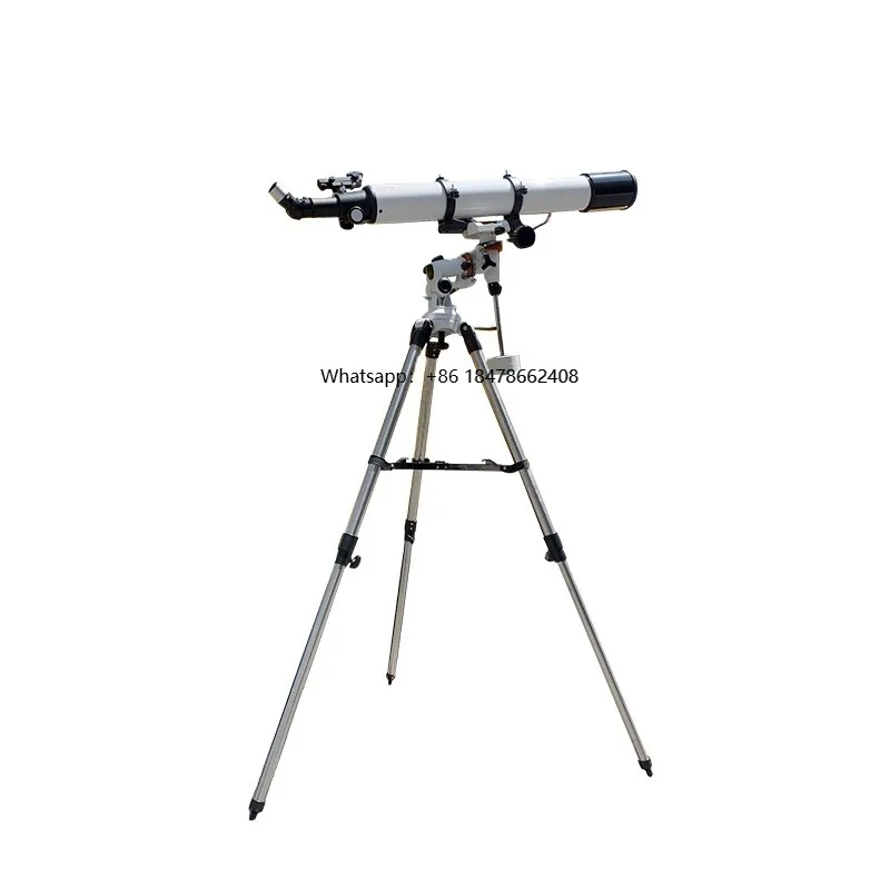 

Outdoor Professional Stargazing Astronomical Telescope 90080 Telescope Refracting Space Telescope with Equatorial Mount