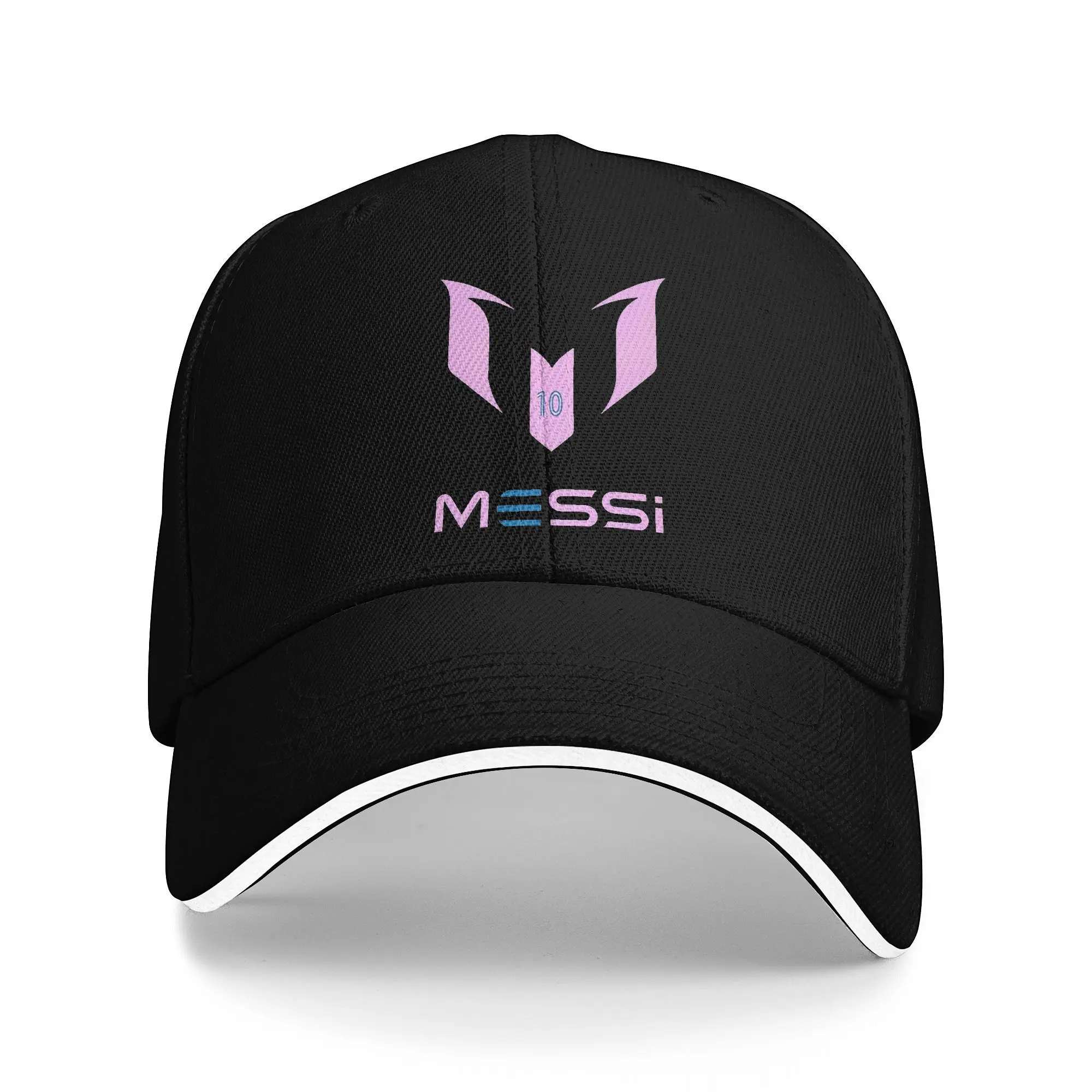 Unisex Lionel  Messis Soccer Sandwich Hats  Hip-Hop Baseball Cap Polyester  Sun Hats Breathable Trucker Cap Summer